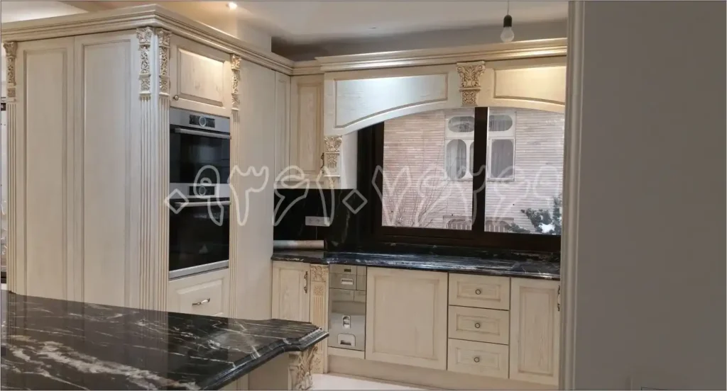سفارش کابینت آشپزخانه روکش چوب در تهران