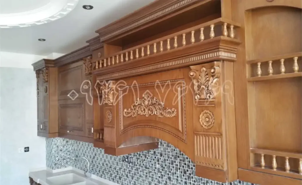 کابینت کلاسیک قهوه ای