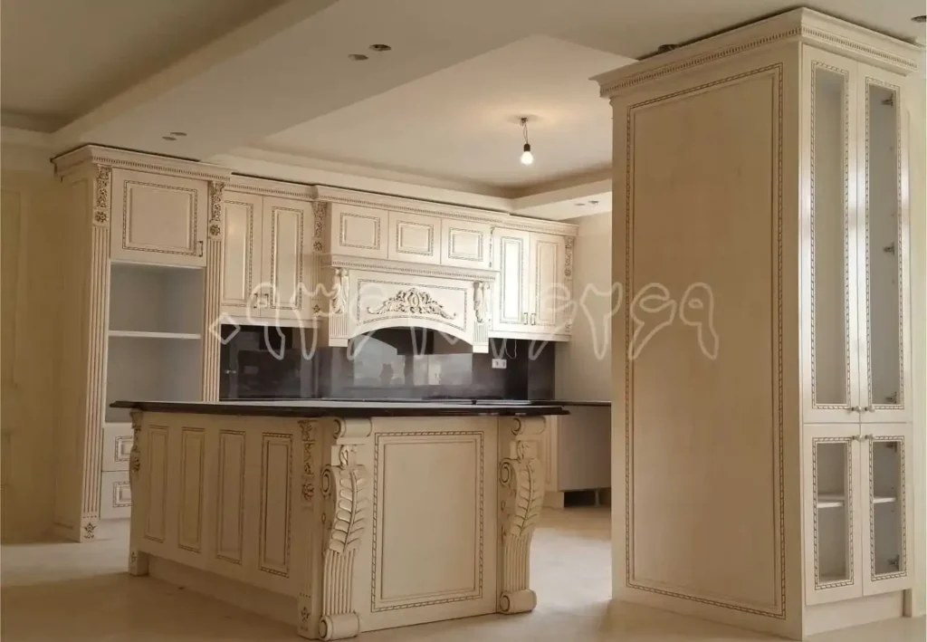 سفارش کابینت آشپزخانه چوب طبیعی در تهران