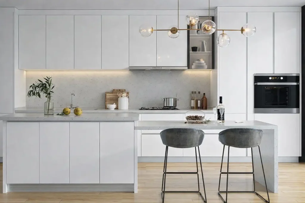 کابینت مدرن سفید